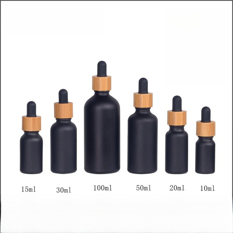 Juice Bottle Dropper - 2/5/10pcs 5/10/15/20/30/50/100ml Matte Zwarte Essentiële Olie