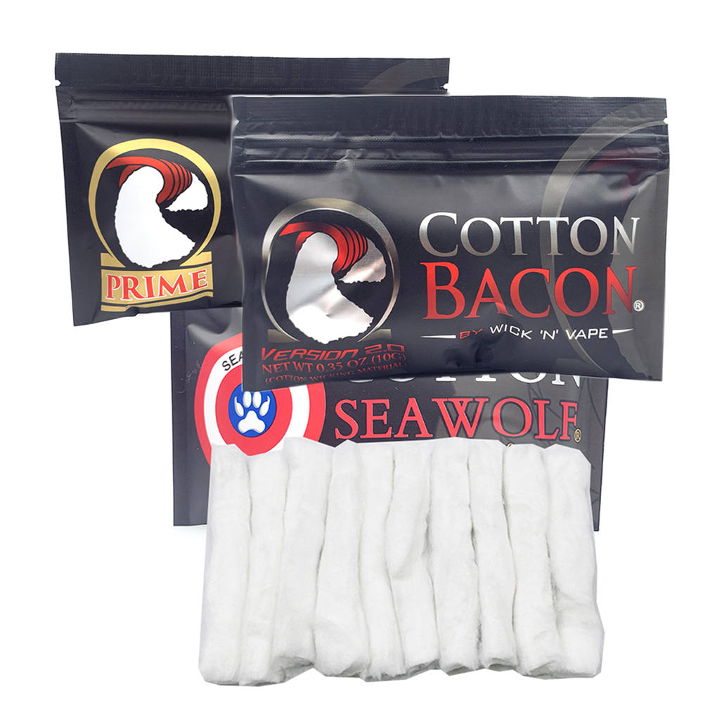 2Pack Katoen Bacon Prime Zilve - Vaping Goods recensie en prijs