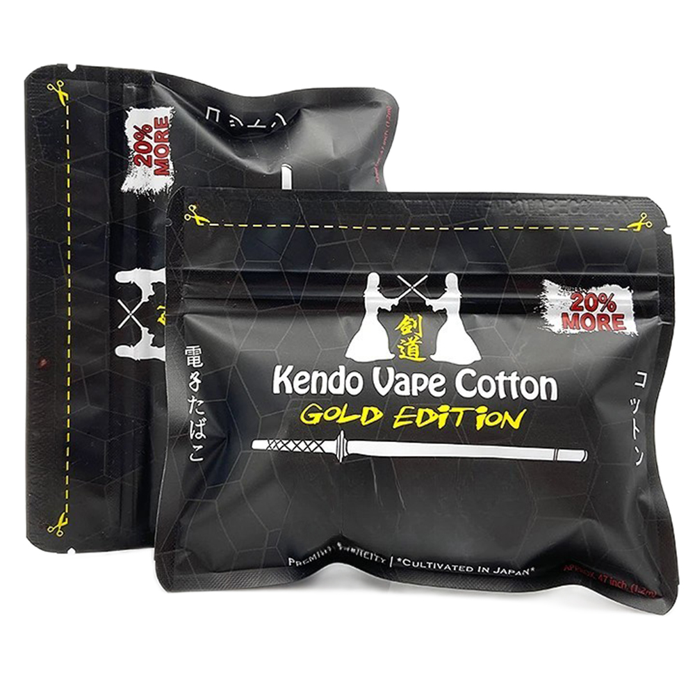 Nieuwe Kendo Cotton Gold Editi - Vaping Goods recensie en prijs